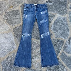 Current Elliot Elephant Bell Distressed Flare Jeans